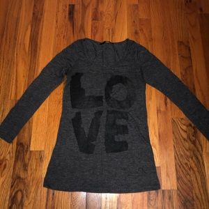 XXI Long Sleeve Love Top